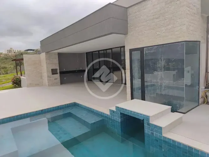 CASA ALTO PADRÃO EM LAGOA SANTA NO CONDOMINIO MONT VILLE, 4 QUARTOS, 2 SUITES SENDO 1 C/ C