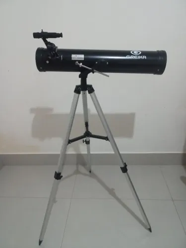 Telescópio 76MM, tripé ajustável com 3 lentes
