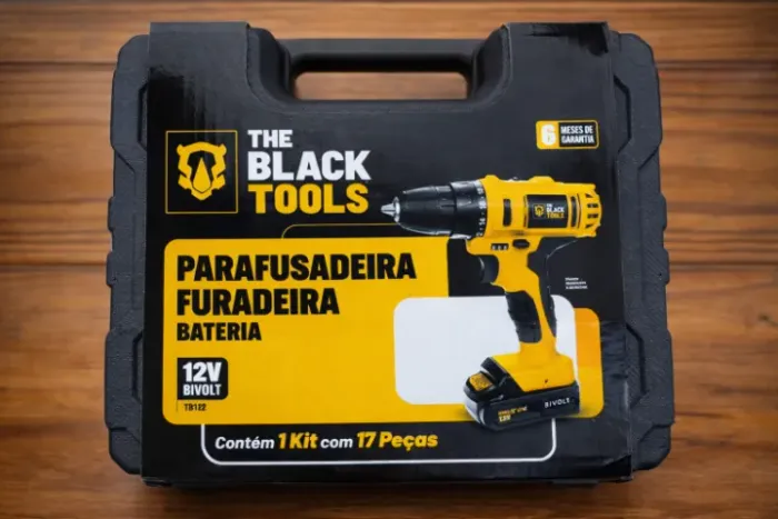 Parafusadeira/Furadeira 12V Bivolt - Kit Completo