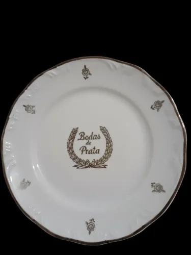 Prato filetado Bodas de Prata Schmidt 