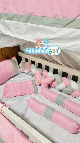 LINDOS KIT ENXOVAL LUXO 10 PEÇAS 