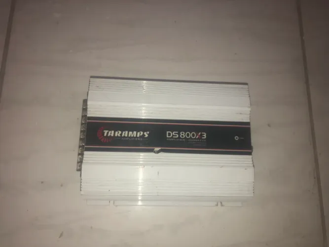 Módulo Taramps DS 800x3 3 Canais 800W RMS + Brinde Cabo RCA 6m
