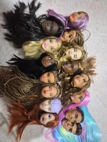 Lote cabecas Barbie
