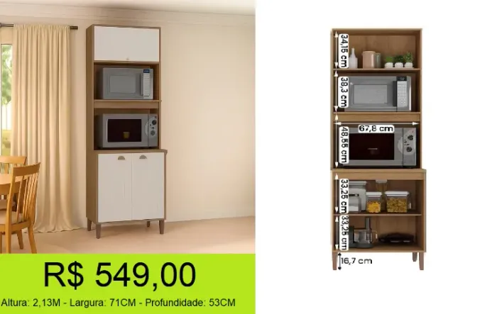 Paneleiro dois fornos para cozinhas compactas, corre aproveitar