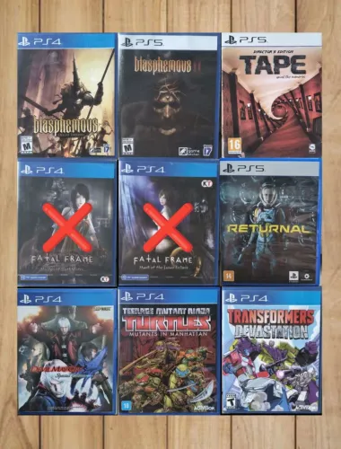 Jogos PS4/PS5 a venda 