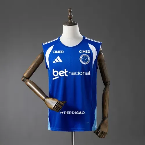 Camiseta Regata Cruzeiro Treino Com Patrocínio II 2026