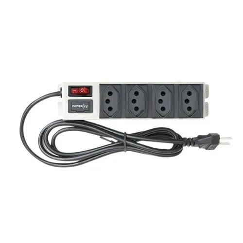 Filtro de Linha Metal 4 Tomadas Bivolt  - Multicraft