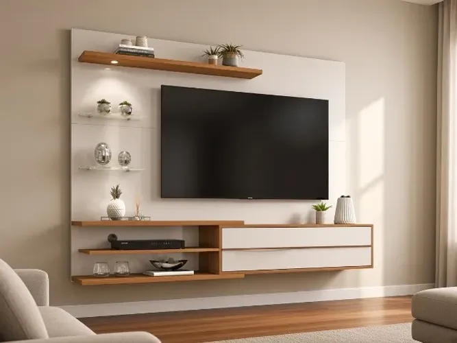 Painel NT 1115 1,80m com LED p/ TV até 60" (NOVO A PRONTA ENTREGA)