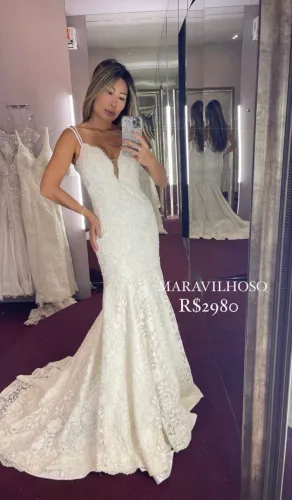 Vestido de noiva do ateliê Vila la Viê