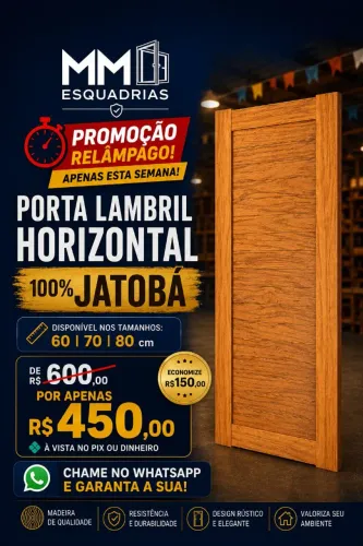 Porta em jatobá de primeira!