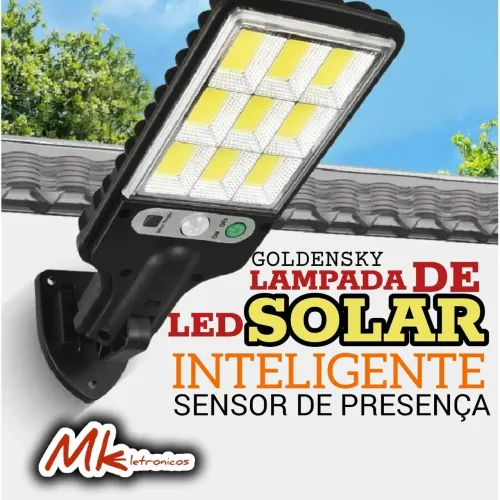 Lâmpada Solar LED Inteligente Sensor
