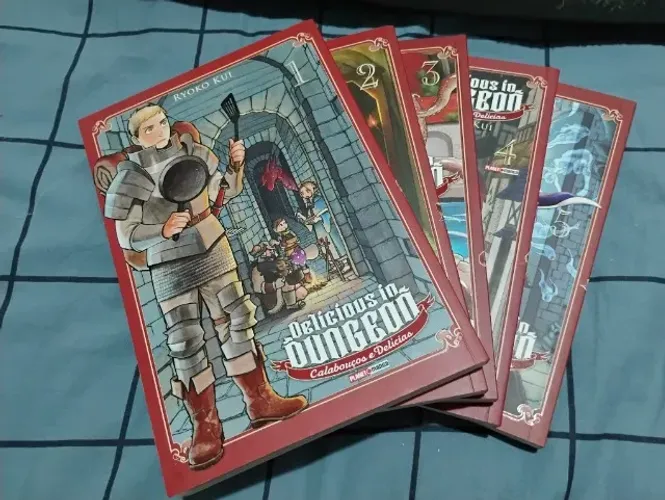 Mangá Delicious in Dungeon volumes 1 a 5 editora Panini