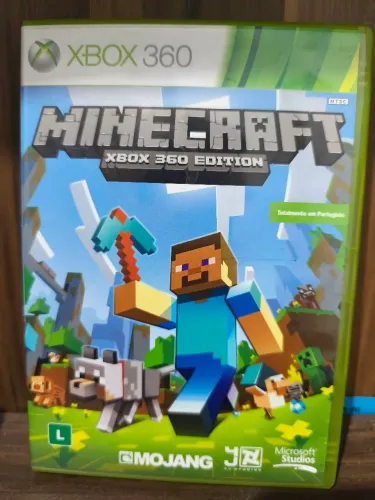Lote 4 Jogos Xbox 360 - Minecraft, Lego Indiana Jones + Kung Fu Panda, Cabela's Safari