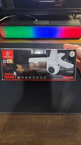 Câmera com lâmpada