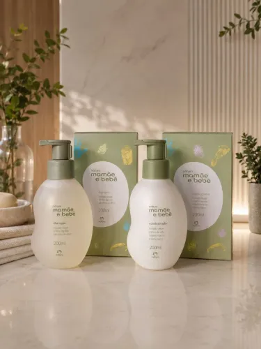 Combo shampoo e condicionador mamãe bebê 200ml