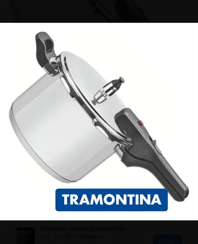 Panela De Pressão 4.5l Inox Fundo Triplo Brava Tramontina