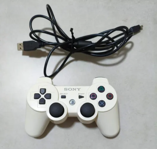 Controle Playstation 3 Branco Dualshock 3 Sixaxis Original 