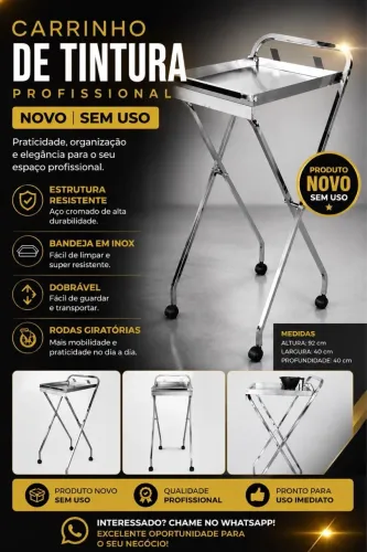 VENDO CARRINHO DE PINTURA PARA SALÃO NÃO ACEITAMOS PAGAMENTO PELO APLICATIVO