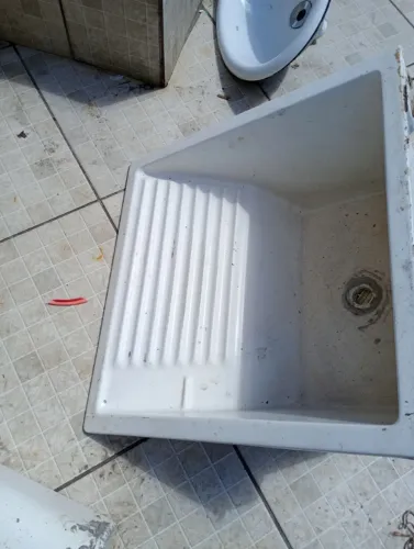 Tanque lavar roupa mármore sintético 