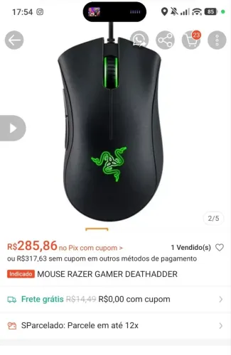 Mouse Gamer Razer Deathadder Chroma original