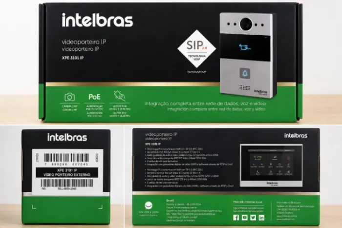 Videoporteiro Intelbras XPE 3101 IP - Novo, Nunca Usado