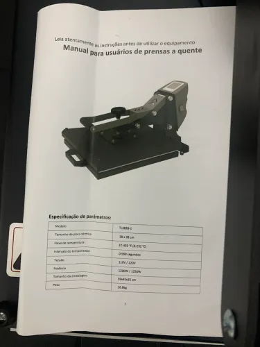 Prensa térmica sublimação 38x38