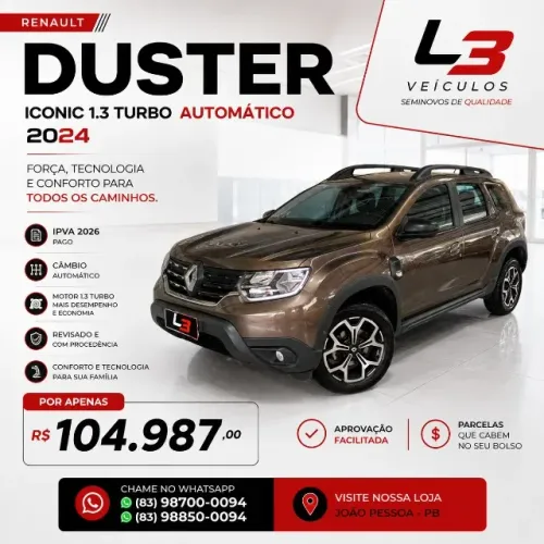 Renault Duster Iconic 1.3 TB 16V Flex Aut. 2024