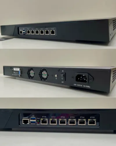 Appliance/Firewall (novo!) 1U Rack- Intel J4125 /6 Portas 2.5 gb /8GB ram /SSD 256gb