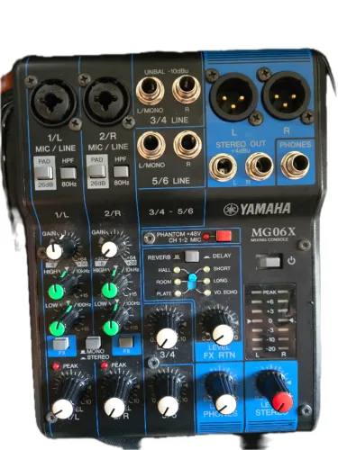 Mesa De Som Yamaha Mg06x | Efeitos