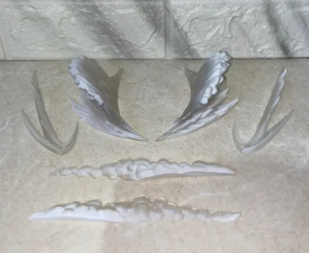 Tamashii effects wave white Bandai - Efeitos para figuras de ação