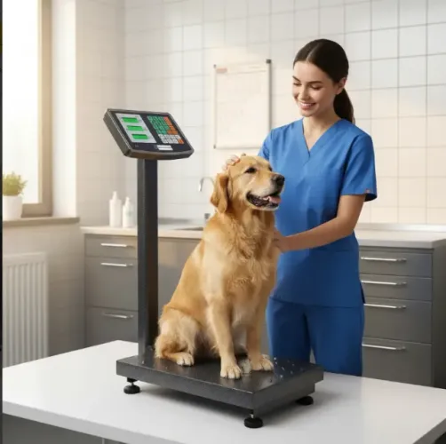 Balança Digital 300kg Plataforma Bivolt Veterinária/pet Shop