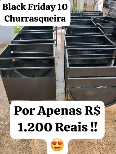 Churrasqueira no atacado kit 10 unidades