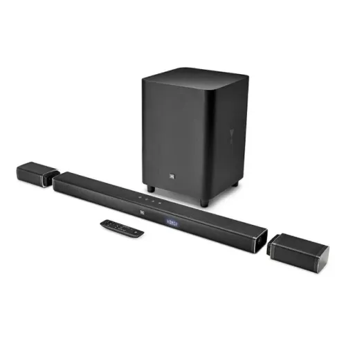 ? Home Theater Soundbar JBL Bar 5.1 Completa com Caixas Surround Sem Fio