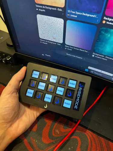 Stream Deck Rise Mode 15 Teclas | Controle de Atalhos pra OBS e Lives