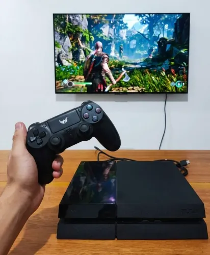 ? PS4 FAT 500GB + VÁRIOS JOGOS ? $1150<br>? Valor: R$ 1.400