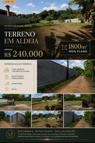Oportunidade Terreno em Aldeia