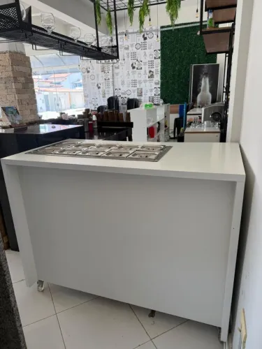 Balcão com cubas inox