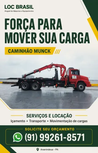 Locação caminhão munck