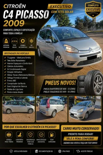 Citroen C4 Picasso Grand 2.0 16V 143cv AUT 2009
