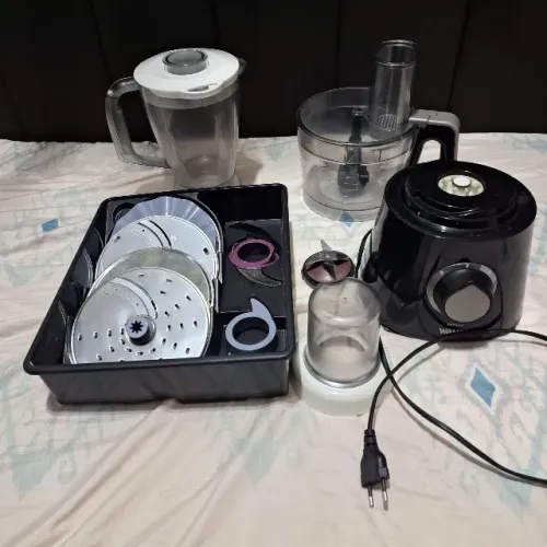 Multiprocessador Philips Walita 750W com 10 acessórios 220v Com Liquidificador e Moedor