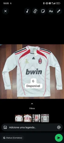 Camisa Milan kaka