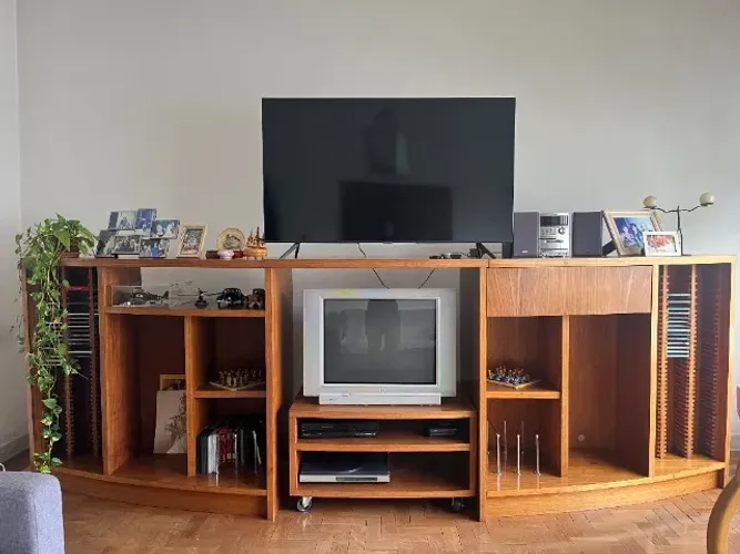 rack para tv antigo
