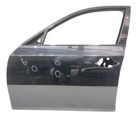 Porta Dianteira Esquerda Bmw 550i 2006 2010 Preto Avaria