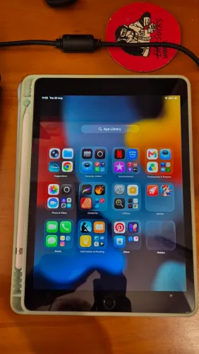 10.2" iPad (9 Gen, 256GB, Wi-Fi Only, Space Gray), Pencil (1st Gen)