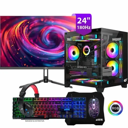 PC Ryzen 5 5600GT + 16GB RAM + Monitor 180Hz ? Completo