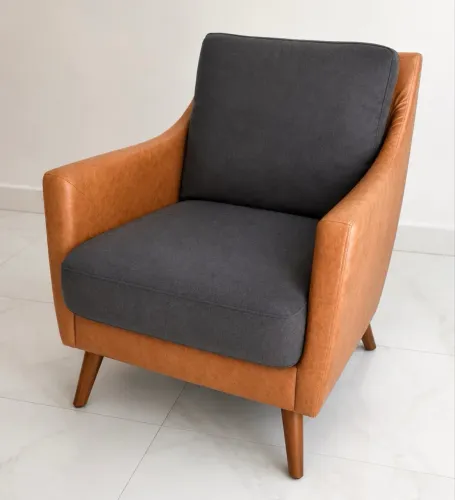 De 2700 reais para 1000 reais: Poltrona de design com couro sintético