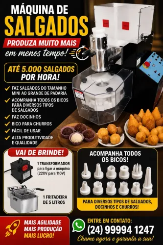 Máquina de salgados e doces