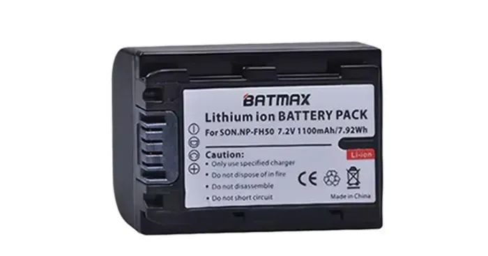 BATERIA BATMAX NP-FH50 CAMERAS FILMADORAS SONY FH50 Alpha Dslr A230 A290 A300nDcr-Sr Hdr