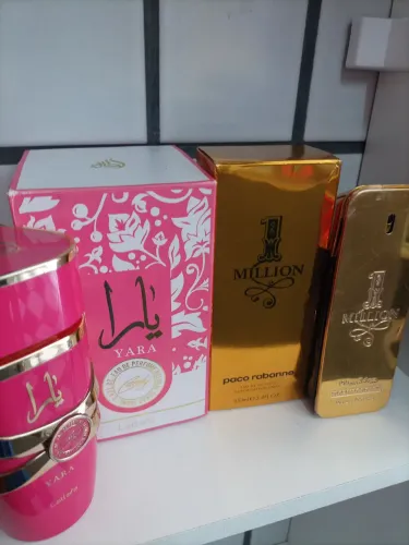 KIT PERFUME IMPORTADO ÁRABE LATTAFA YARA ROSE 100 ML E MILLION 100 ML 