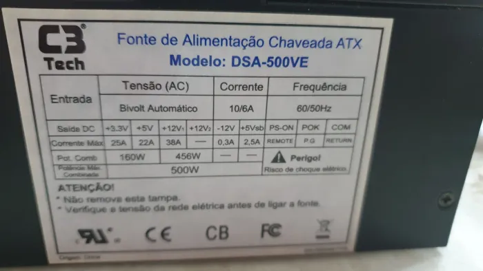 Fontr gamer c3 tech 500w